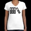 Women's Fine Jersey V-Neck Tee Thumbnail