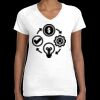 Women's Fine Jersey V-Neck Tee Thumbnail