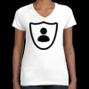 Women's Fine Jersey V-Neck Tee Thumbnail
