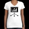Women's Fine Jersey V-Neck Tee Thumbnail