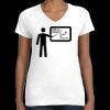 Women's Fine Jersey V-Neck Tee Thumbnail