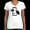 Women's Fine Jersey V-Neck Tee Thumbnail