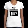 Women's Fine Jersey V-Neck Tee Thumbnail