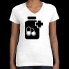 Women's Fine Jersey V-Neck Tee Thumbnail