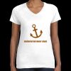 Women's Fine Jersey V-Neck Tee Thumbnail