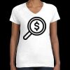 Women's Fine Jersey V-Neck Tee Thumbnail