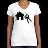 Women's Fine Jersey V-Neck Tee Thumbnail