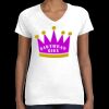 Women's Fine Jersey V-Neck Tee Thumbnail