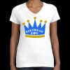 Women's Fine Jersey V-Neck Tee Thumbnail