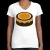Women's Fine Jersey V-Neck Tee Thumbnail
