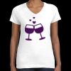 Women's Fine Jersey V-Neck Tee Thumbnail