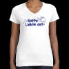 Women's Fine Jersey V-Neck Tee Thumbnail