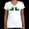 Women's Fine Jersey V-Neck Tee Thumbnail