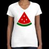 Women's Fine Jersey V-Neck Tee Thumbnail