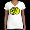 Women's Fine Jersey V-Neck Tee Thumbnail