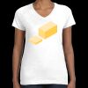 Women's Fine Jersey V-Neck Tee Thumbnail