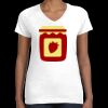 Women's Fine Jersey V-Neck Tee Thumbnail