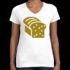 Women's Fine Jersey V-Neck Tee Thumbnail