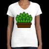 Women's Fine Jersey V-Neck Tee Thumbnail