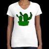 Women's Fine Jersey V-Neck Tee Thumbnail
