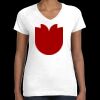 Women's Fine Jersey V-Neck Tee Thumbnail