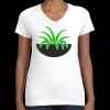 Women's Fine Jersey V-Neck Tee Thumbnail