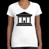 Women's Fine Jersey V-Neck Tee Thumbnail