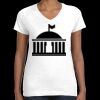 Women's Fine Jersey V-Neck Tee Thumbnail