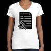 Women's Fine Jersey V-Neck Tee Thumbnail