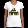 Women's Fine Jersey V-Neck Tee Thumbnail
