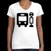 Women's Fine Jersey V-Neck Tee Thumbnail