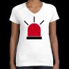 Women's Fine Jersey V-Neck Tee Thumbnail