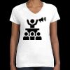 Women's Fine Jersey V-Neck Tee Thumbnail
