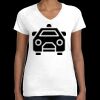 Women's Fine Jersey V-Neck Tee Thumbnail