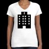 Women's Fine Jersey V-Neck Tee Thumbnail