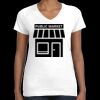 Women's Fine Jersey V-Neck Tee Thumbnail