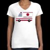Women's Fine Jersey V-Neck Tee Thumbnail
