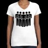 Women's Fine Jersey V-Neck Tee Thumbnail