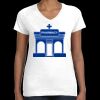 Women's Fine Jersey V-Neck Tee Thumbnail