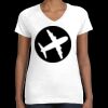 Women's Fine Jersey V-Neck Tee Thumbnail
