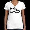 Women's Fine Jersey V-Neck Tee Thumbnail