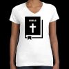 Women's Fine Jersey V-Neck Tee Thumbnail