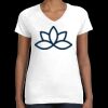 Women's Fine Jersey V-Neck Tee Thumbnail