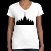 Women's Fine Jersey V-Neck Tee Thumbnail