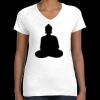 Women's Fine Jersey V-Neck Tee Thumbnail