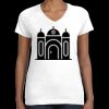Women's Fine Jersey V-Neck Tee Thumbnail