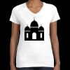 Women's Fine Jersey V-Neck Tee Thumbnail