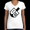 Women's Fine Jersey V-Neck Tee Thumbnail