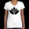 Women's Fine Jersey V-Neck Tee Thumbnail
