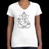Women's Fine Jersey V-Neck Tee Thumbnail